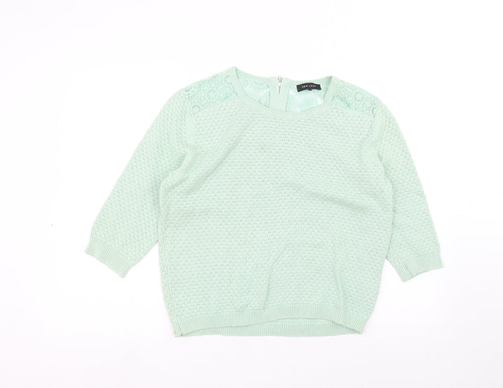 New Look Womens Green   Pullover Jumper Size 14