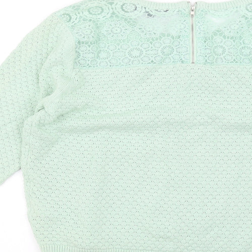 New Look Womens Green   Pullover Jumper Size 14