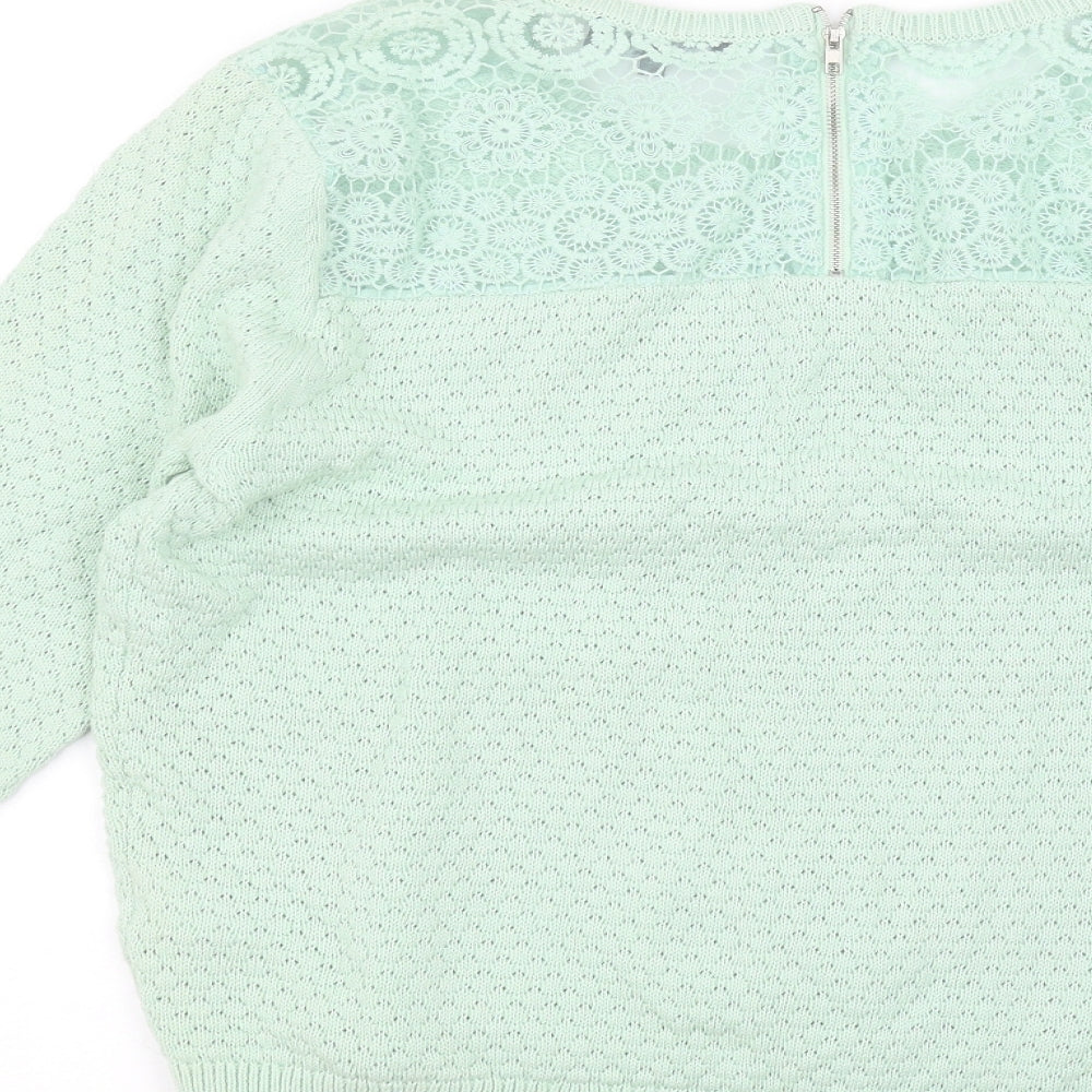 New Look Womens Green   Pullover Jumper Size 14