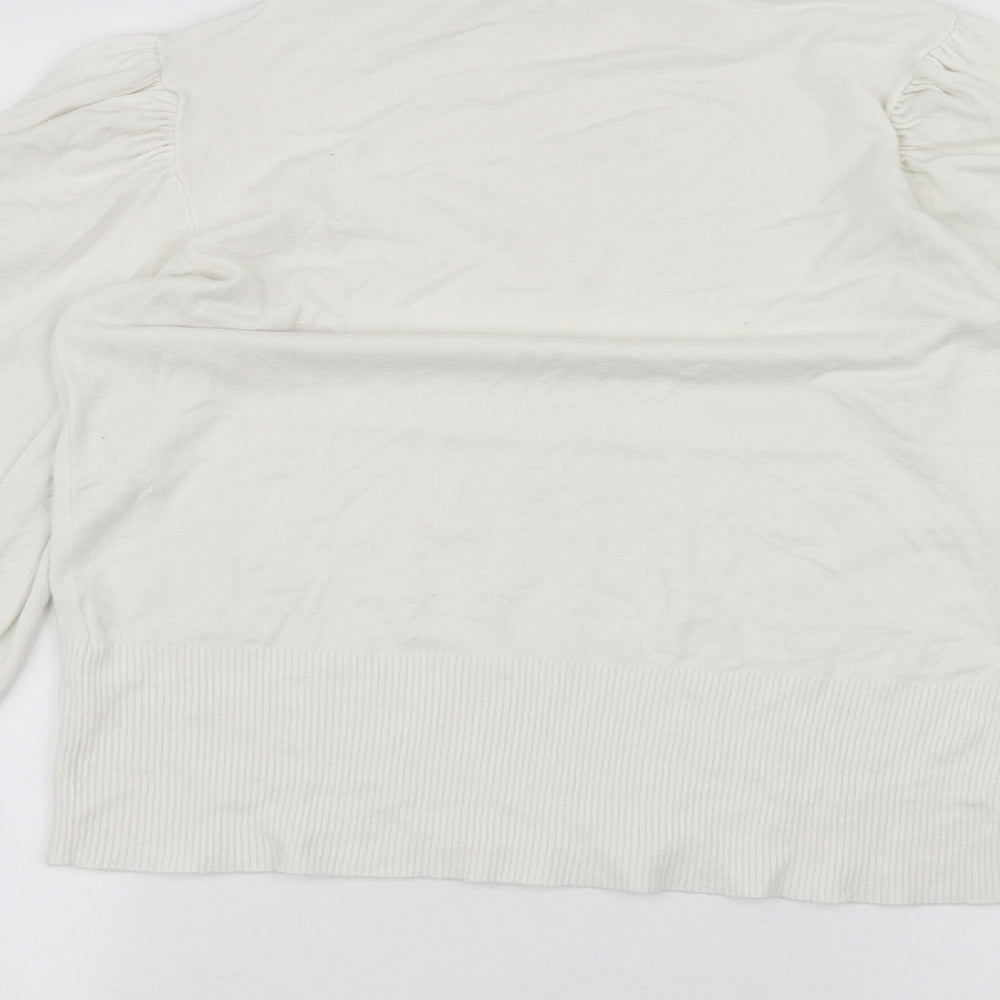 River Island Womens White   Basic T-Shirt Size 16