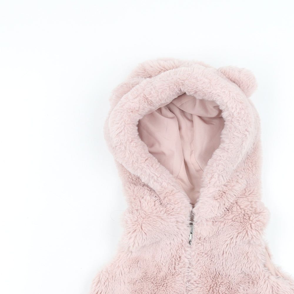 F&F Baby Pink   Parka Coat Size 18-24 Months