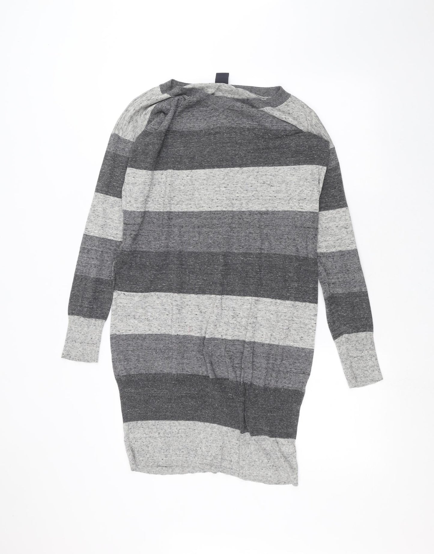 Gap Womens Grey Striped  Basic T-Shirt Size S