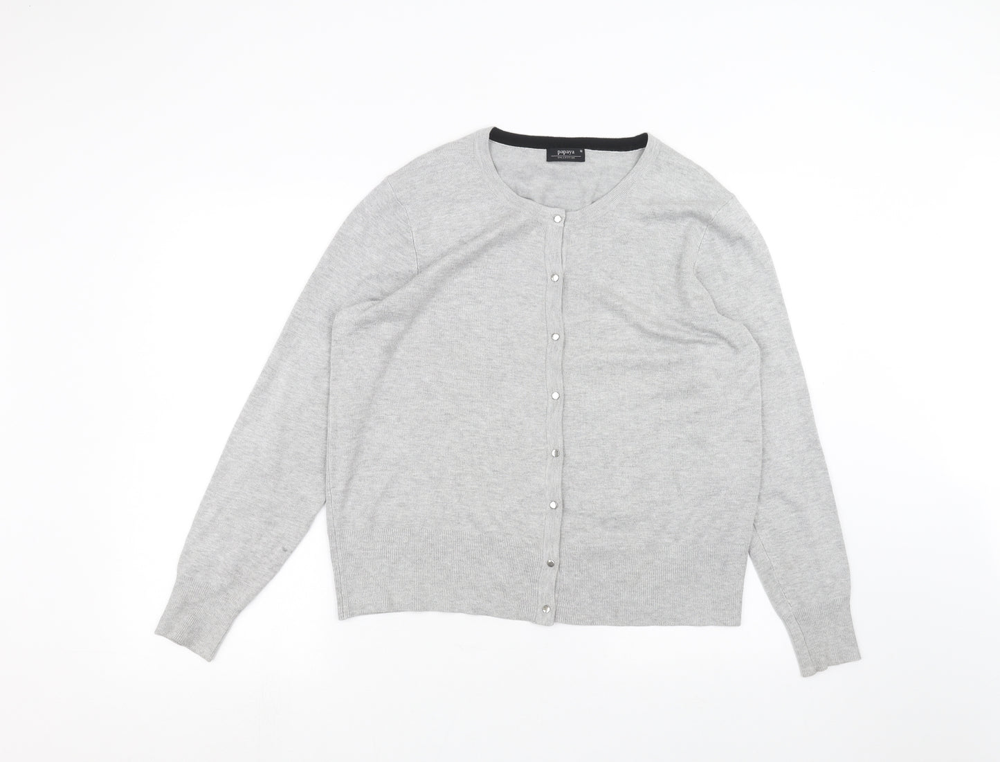 Papaya Womens Grey   Cardigan Jumper Size 18
