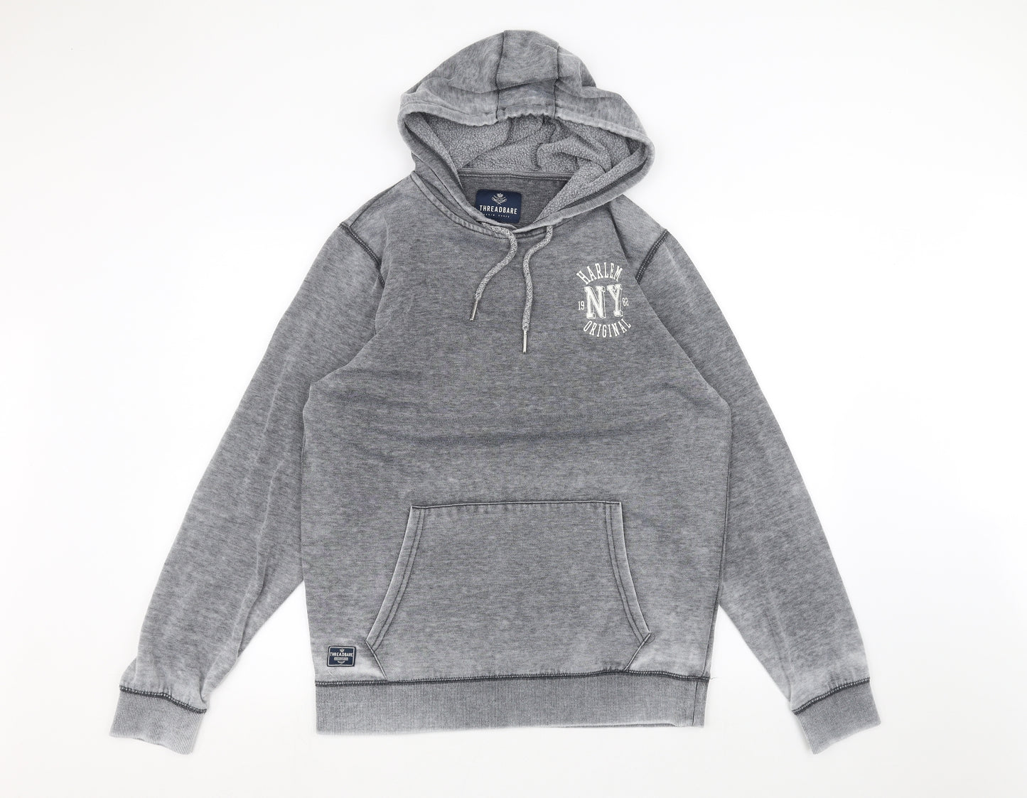 Threadbare Mens Grey   Pullover Hoodie Size M