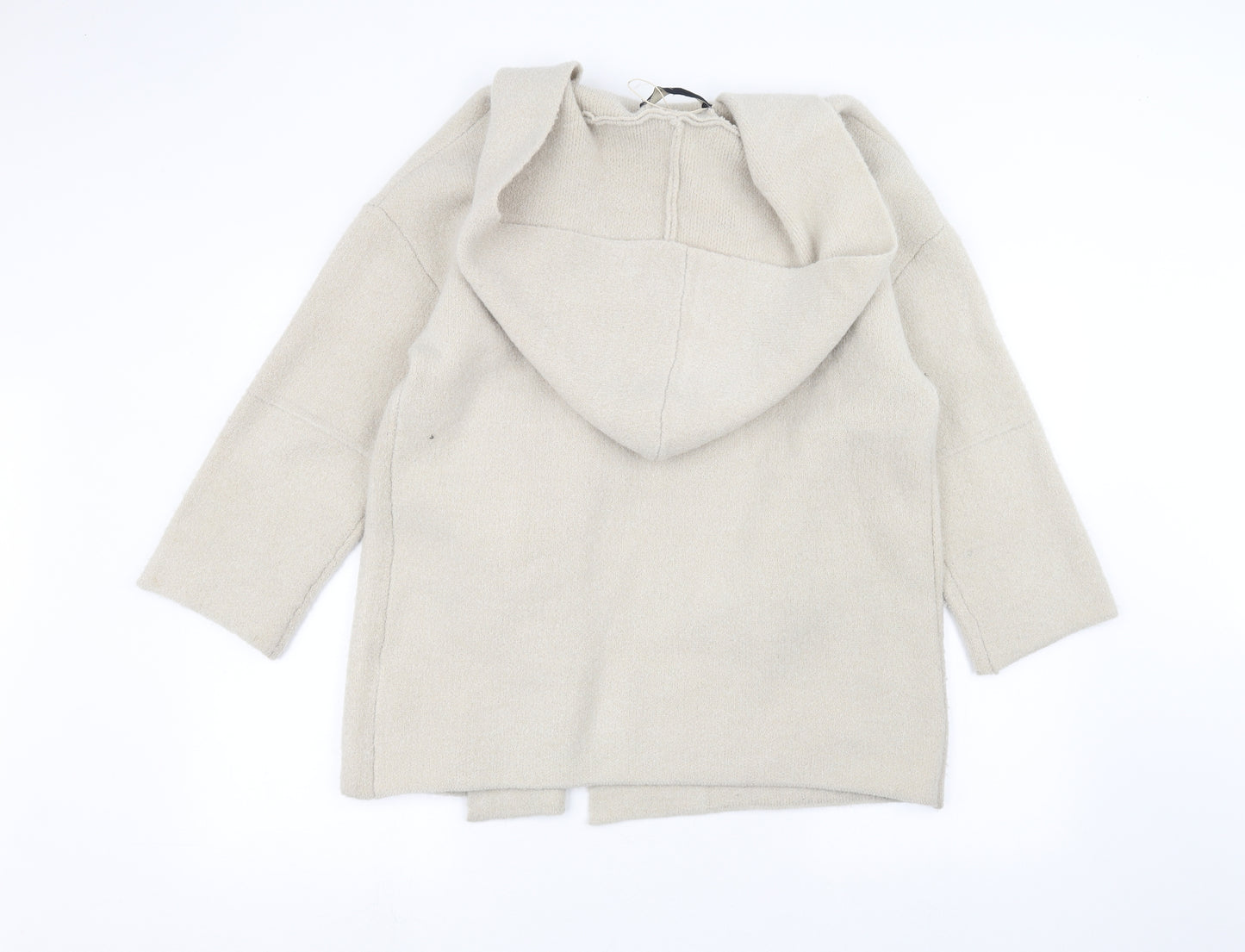 Zara Knit Womens Beige   Jacket Coatigan Size M