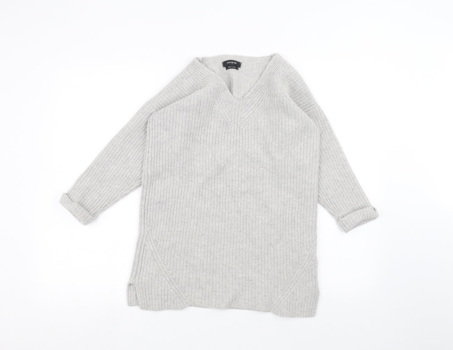 Autograph Womens Grey   Pullover Jumper Size 12