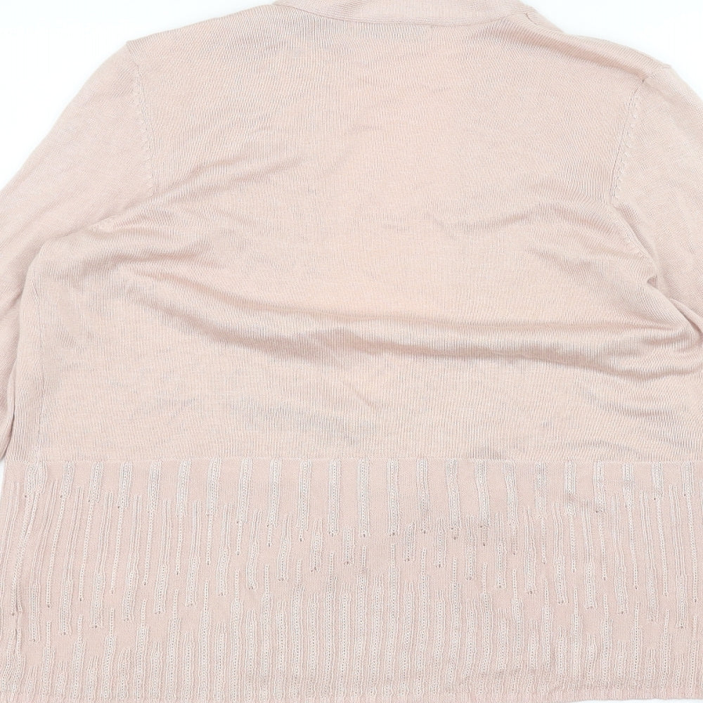 Marks and Spencer Womens Pink   Cardigan Jumper Size 12