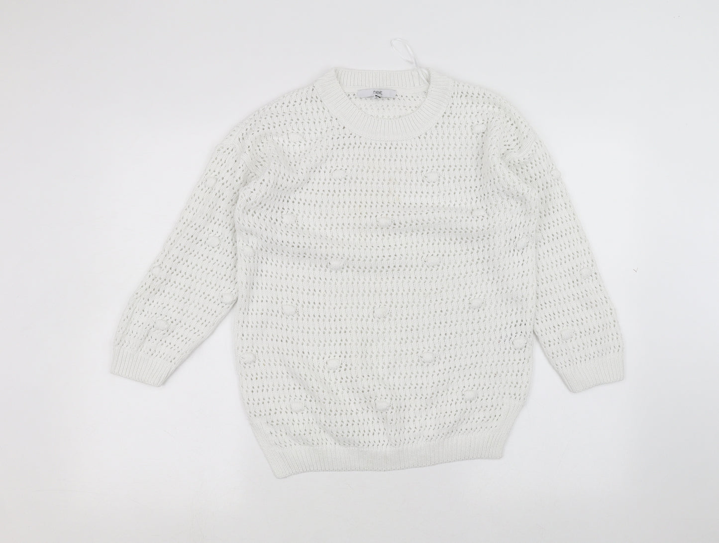 Marks and Spencer Womens White   Pullover Jumper Size S