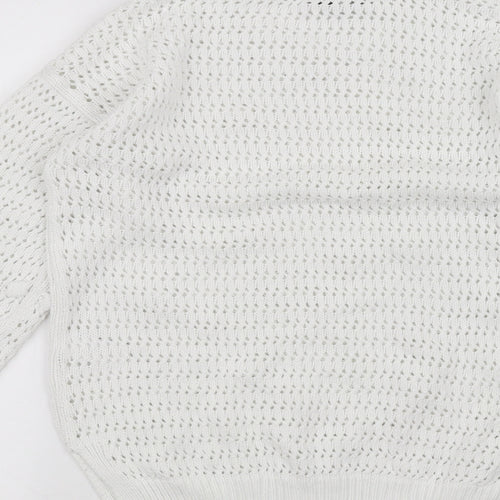 Marks and Spencer Womens White   Pullover Jumper Size S