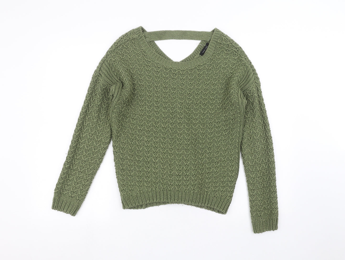 New Look Womens Green   Pullover Jumper Size S