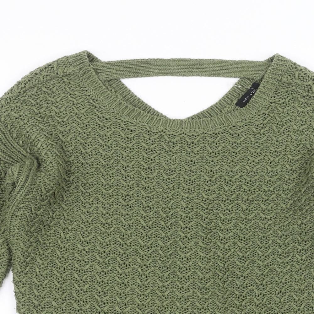 New Look Womens Green   Pullover Jumper Size S