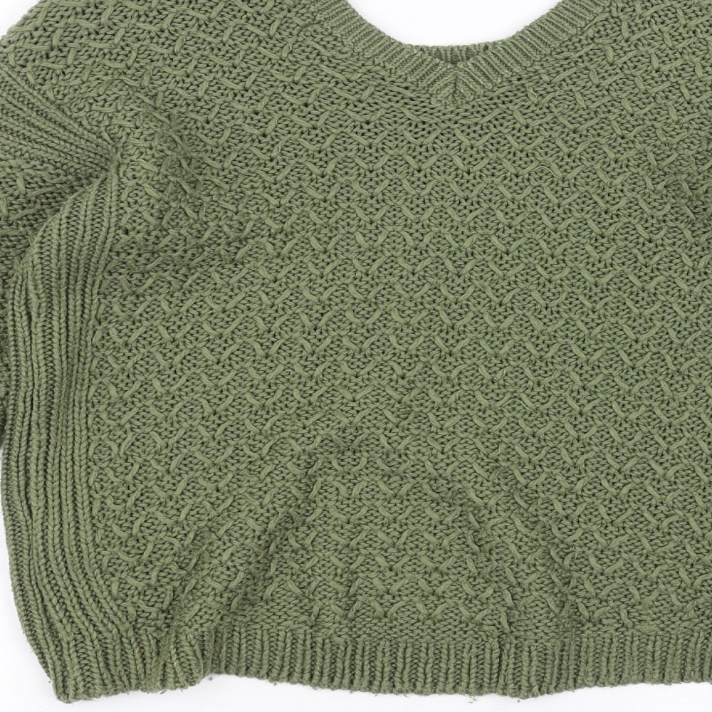 New Look Womens Green   Pullover Jumper Size S