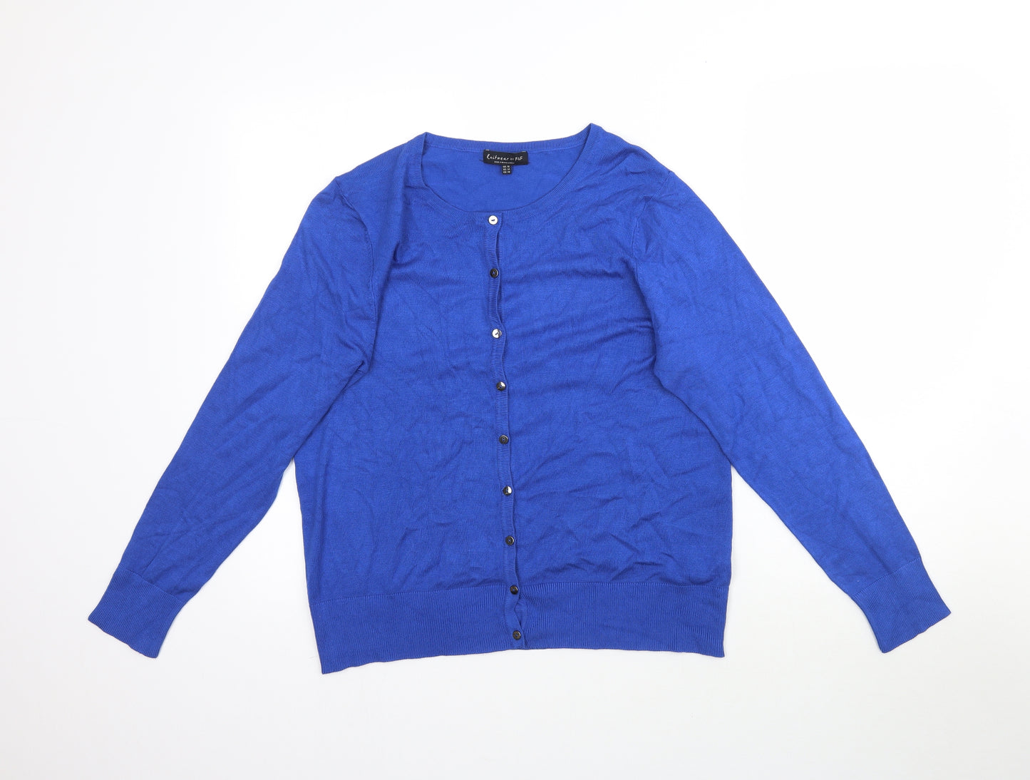 F&F Womens Blue  Knit Cardigan Jumper Size 18