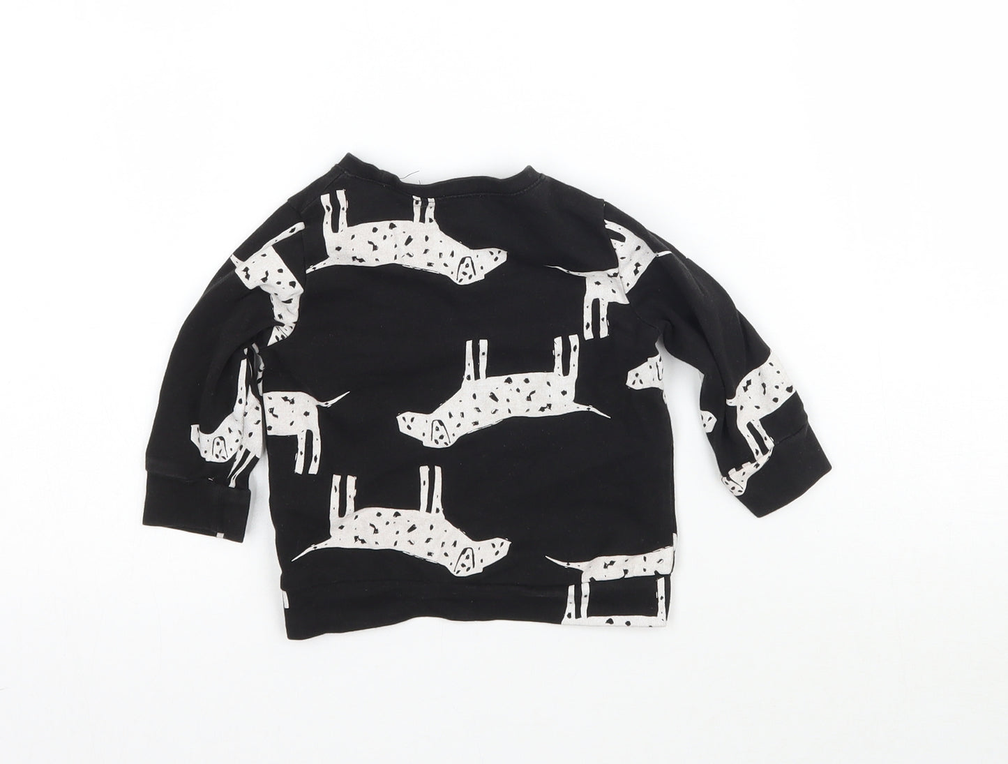 HEMA Baby Black   Basic T-Shirt Size 0-3 Months  - Dog