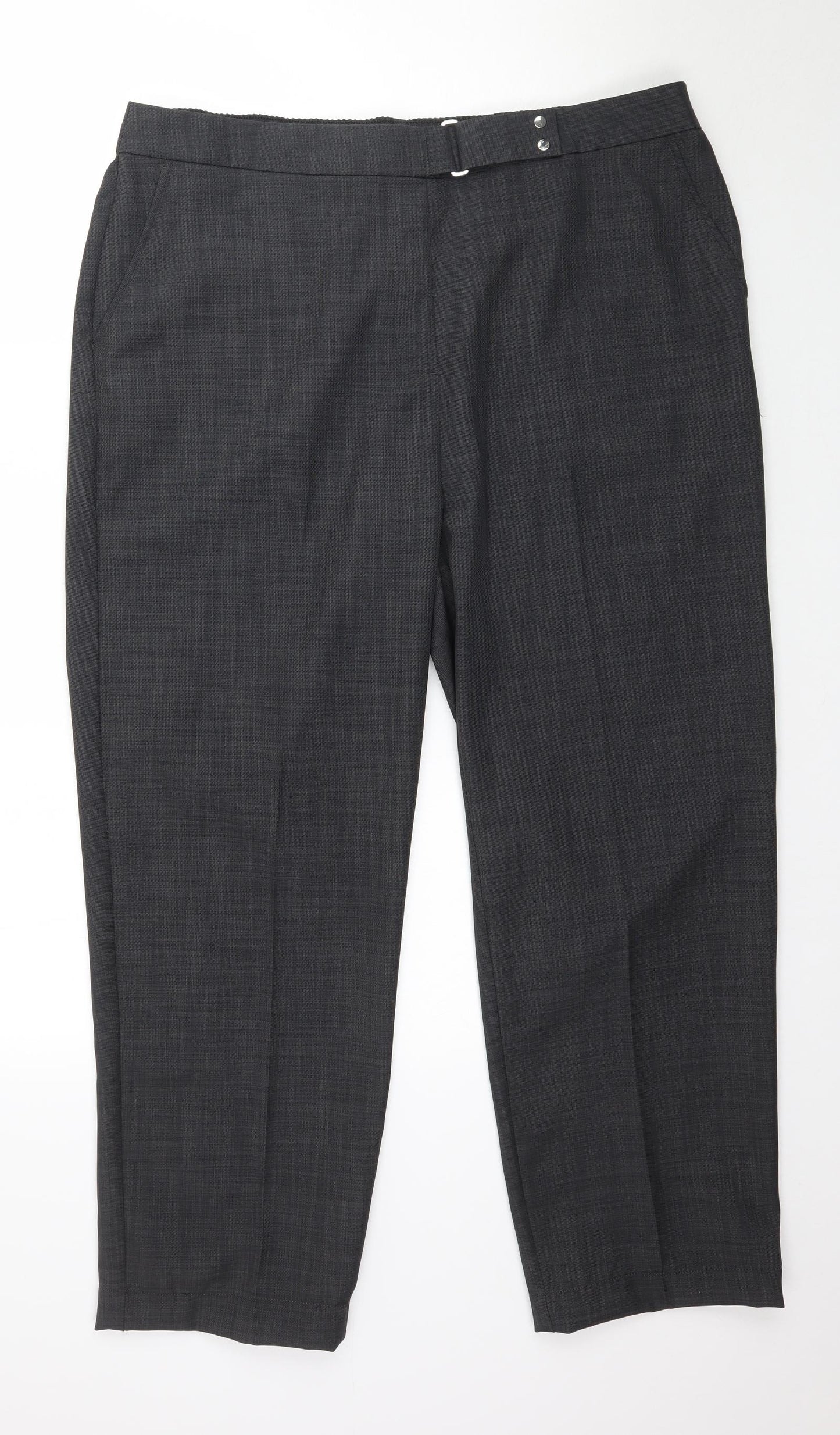 Marks and Spencer Womens Grey   Trousers  Size 18 L27 in - Work Office