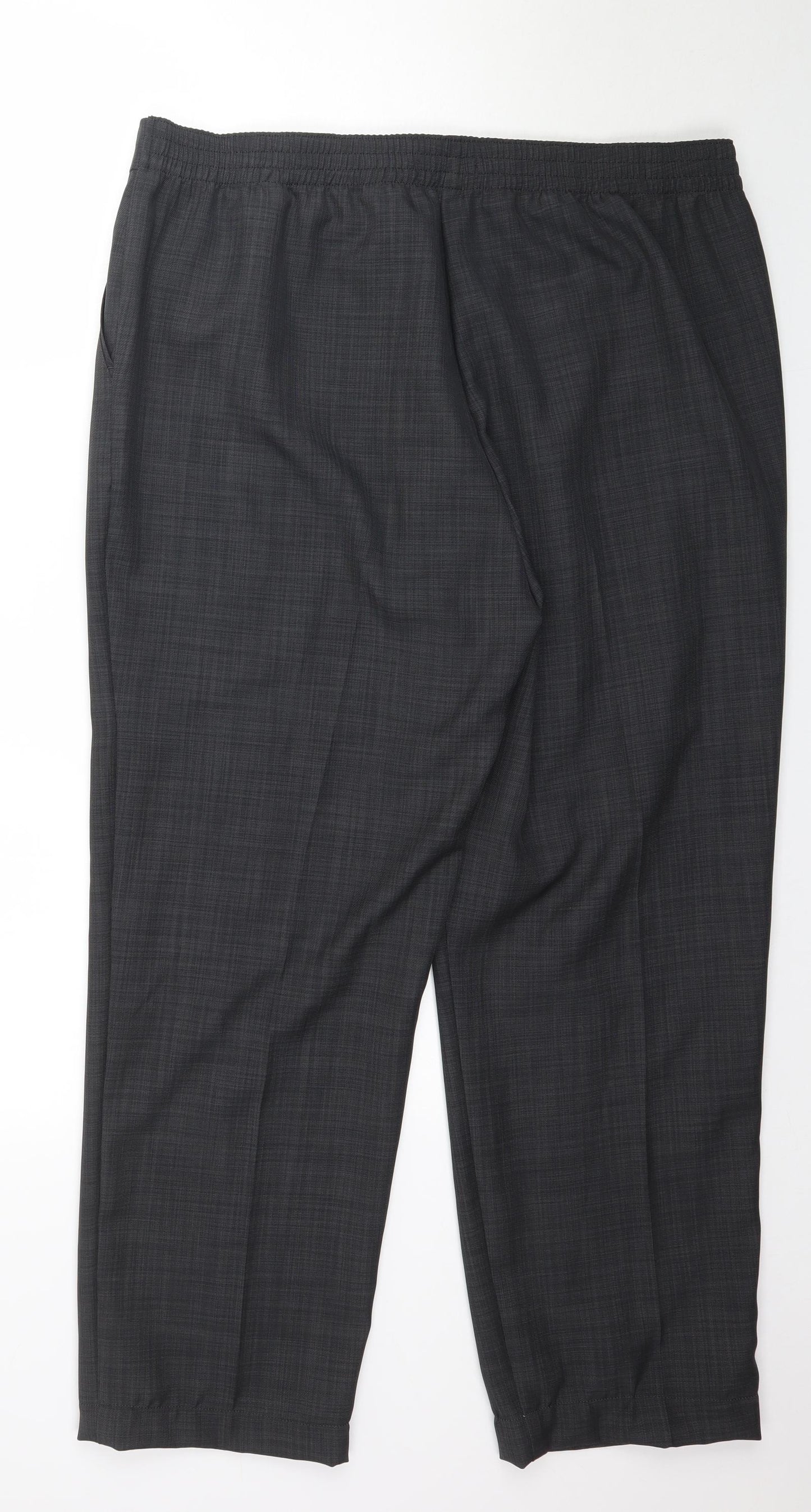 Marks and Spencer Womens Grey   Trousers  Size 18 L27 in - Work Office