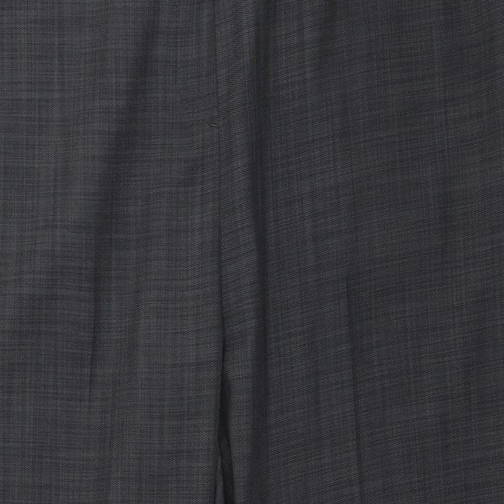 Marks and Spencer Womens Grey   Trousers  Size 18 L27 in - Work Office