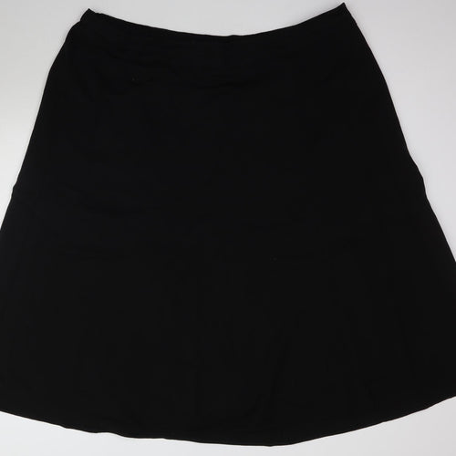 Preworn Womens Black   A-Line Skirt Size 30