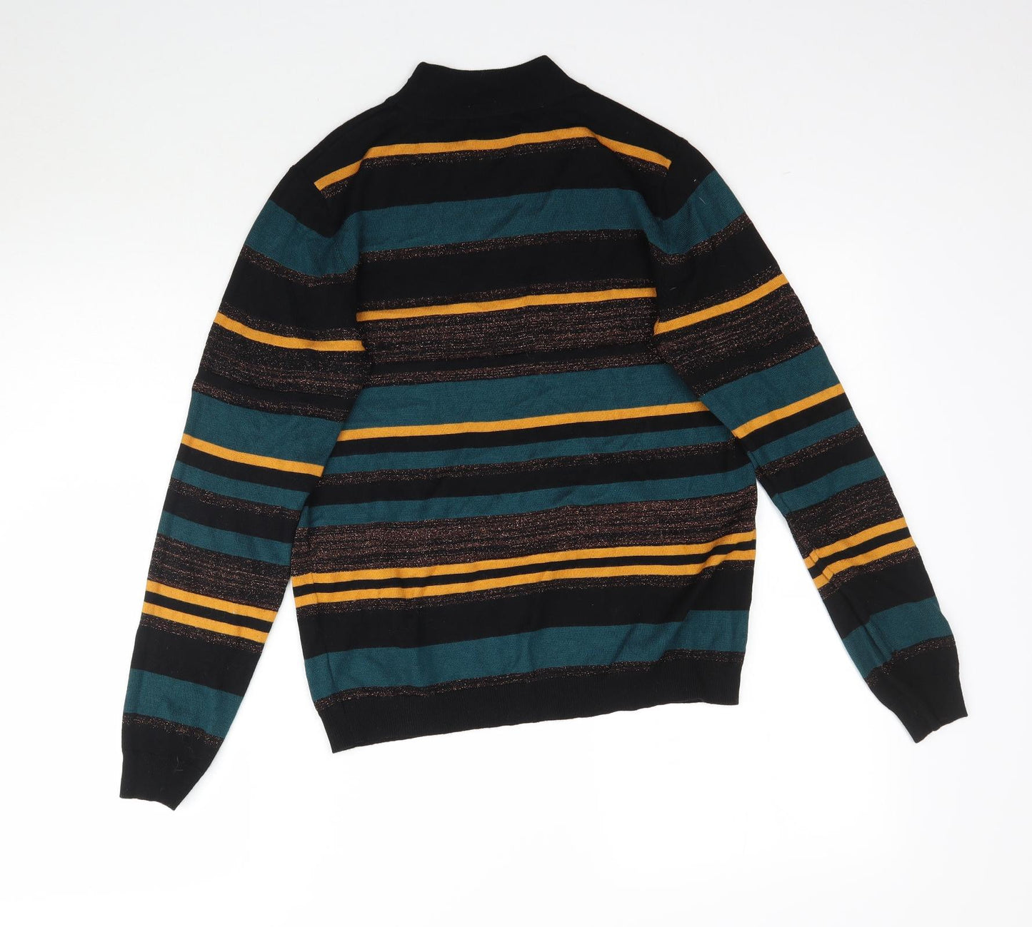 Papaya Womens Multicoloured Striped Knit Pullover Jumper Size 14