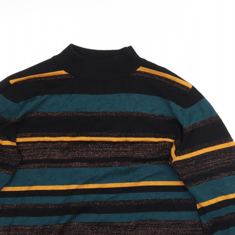 Papaya Womens Multicoloured Striped Knit Pullover Jumper Size 14