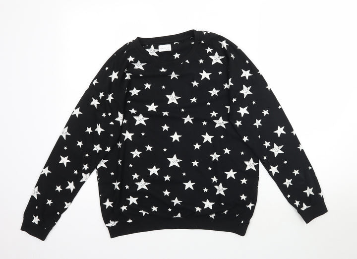 NEXT Girls Black Solid Top Pyjama Top Size 14 Years - Star Star