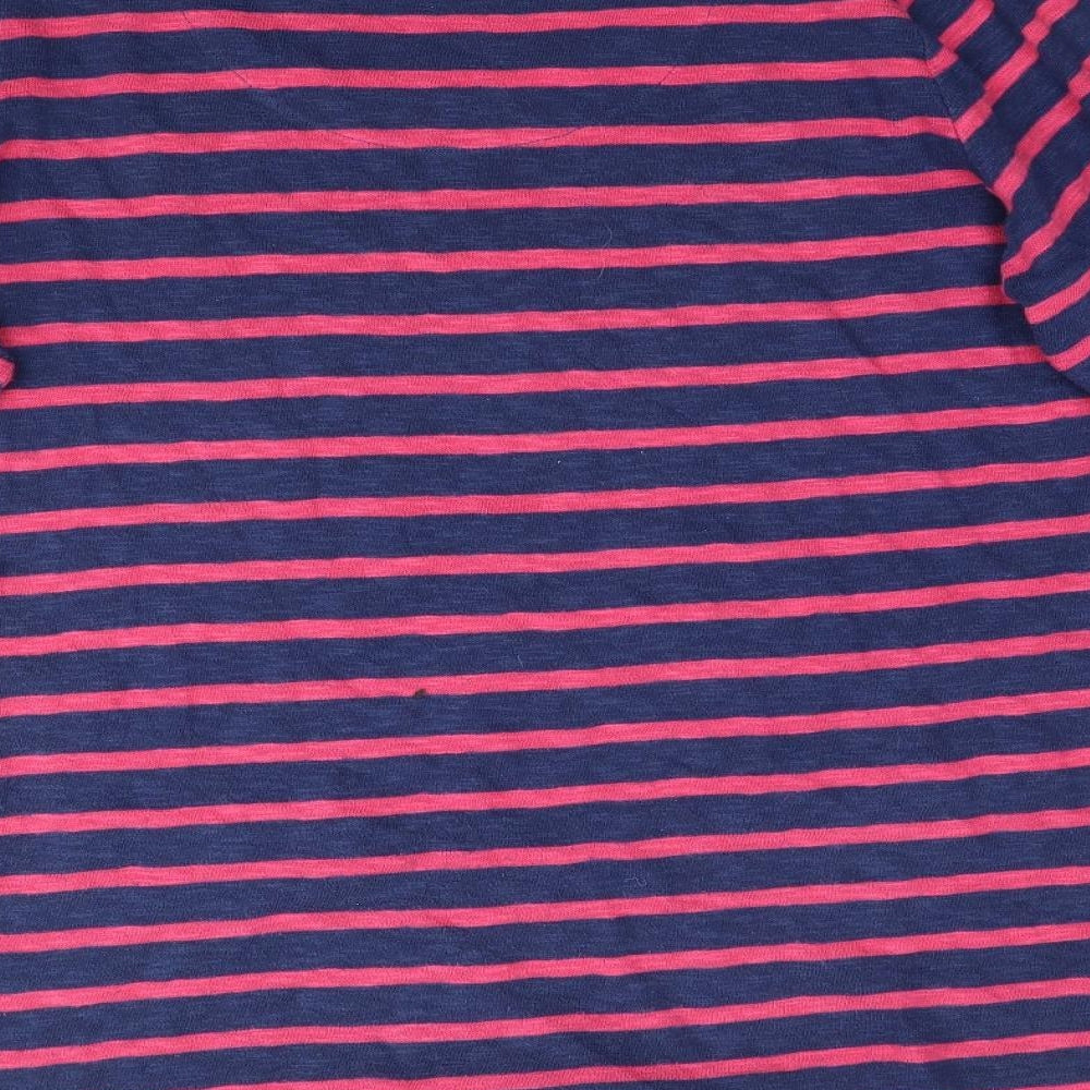 Per Una Womens Multicoloured Striped Knit Basic T-Shirt Size 18