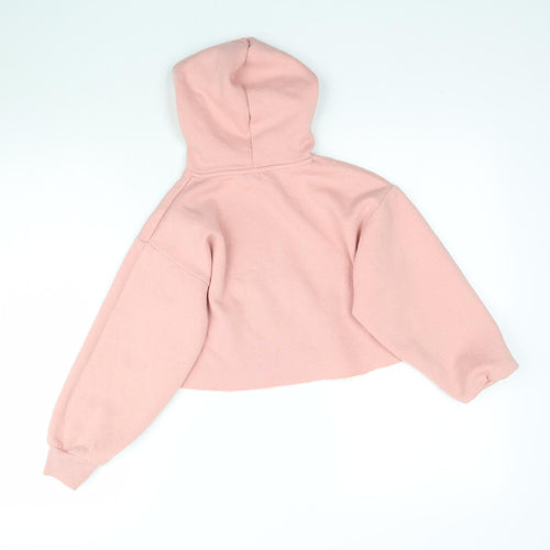 Candy Couture Girls Pink   Pullover Hoodie Size 9 Years  - Cropped