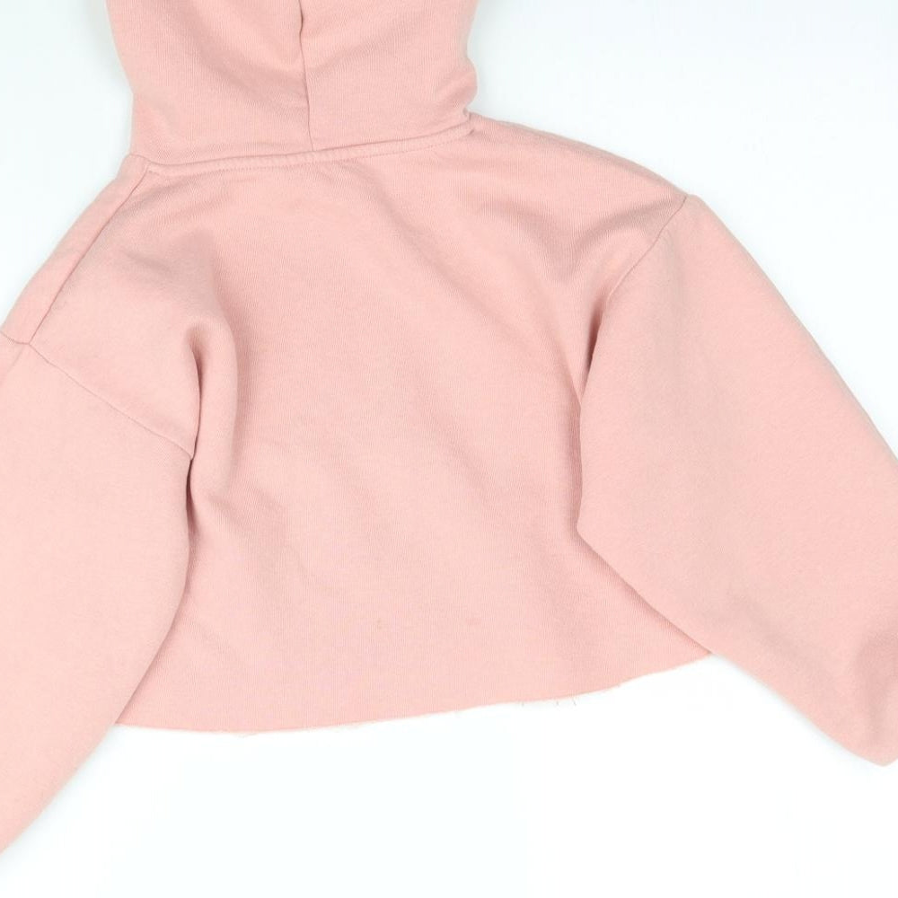 Candy Couture Girls Pink   Pullover Hoodie Size 9 Years  - Cropped