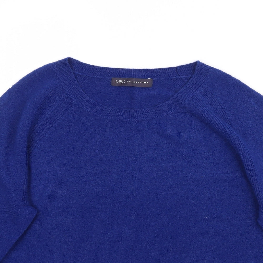 Marks and Spencer Womens Blue  Knit Pullover Jumper Size 12