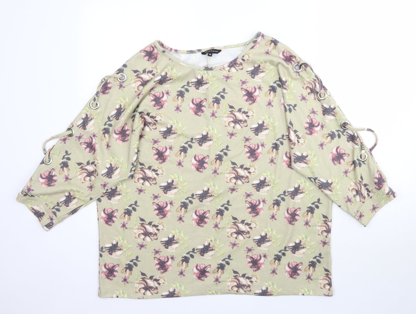 Peacocks Womens Green Floral  Basic Blouse Size 18