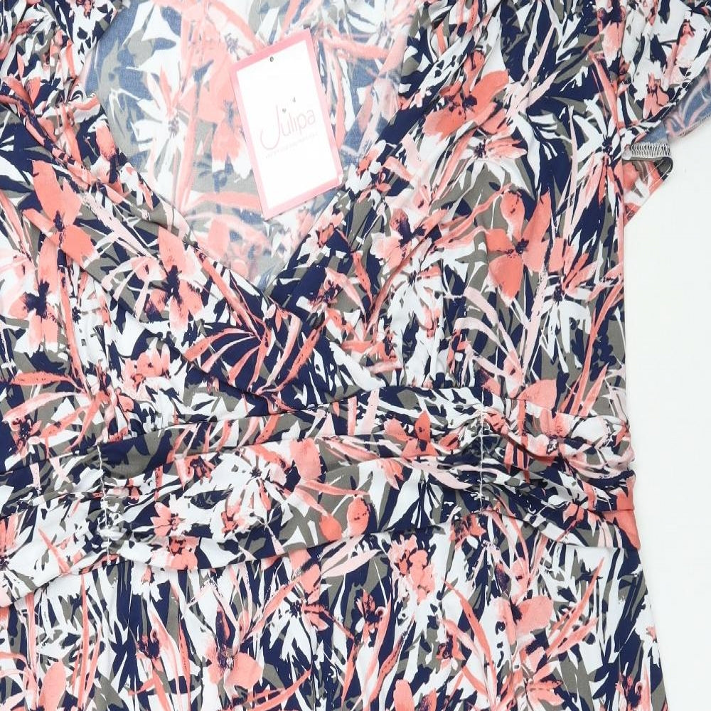Julipa Womens Multicoloured Floral  Fit & Flare  Size 30