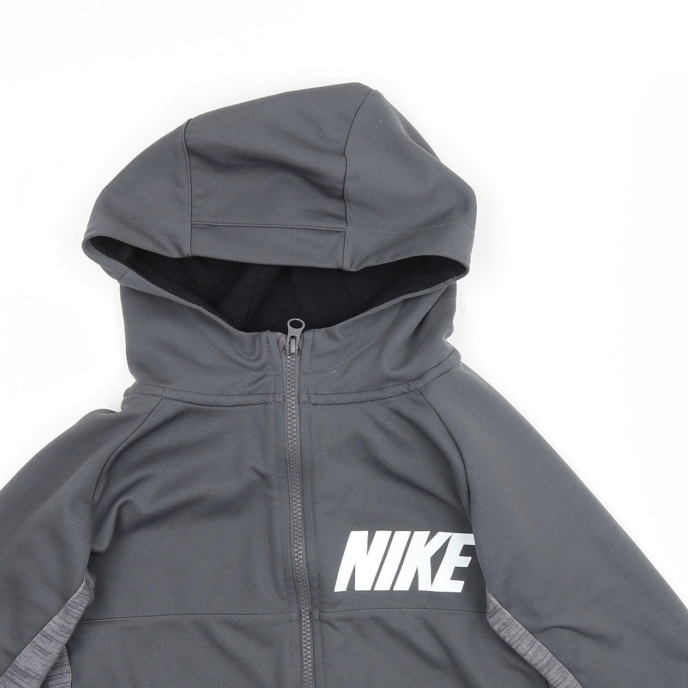 Nike Boys Grey   Full Zip Hoodie Size M