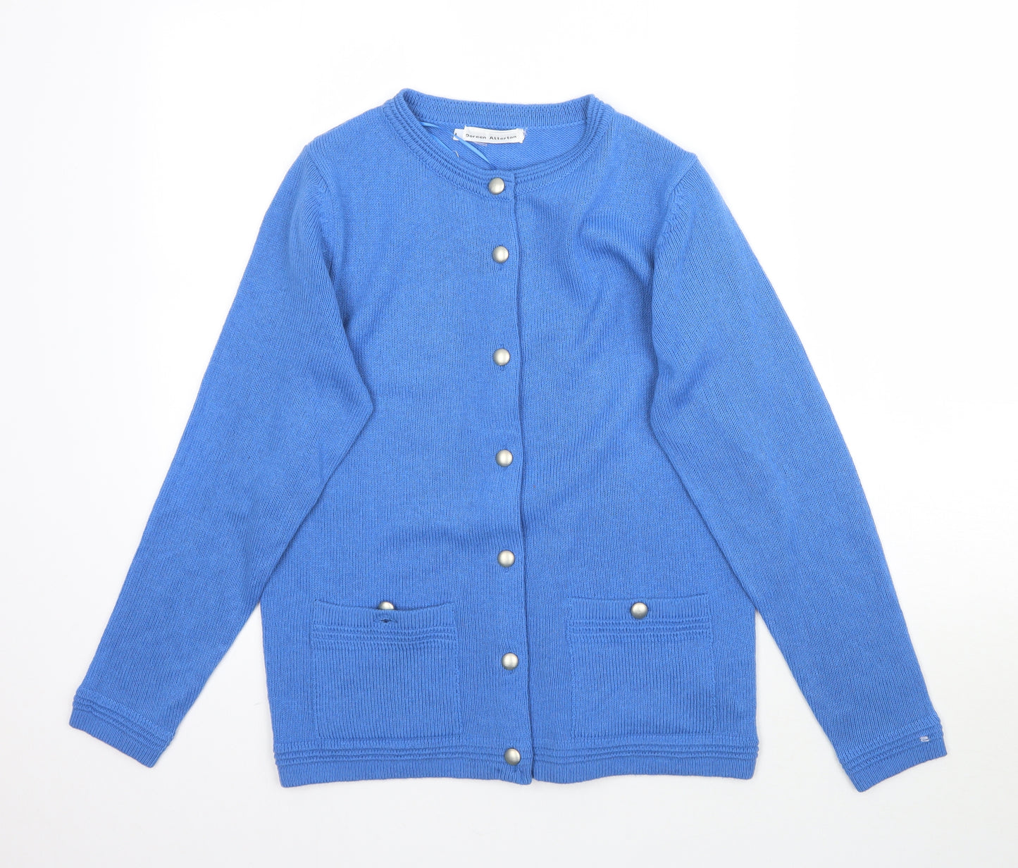 Marks and Spencer Womens Blue  Knit Cape Jumper Size 10