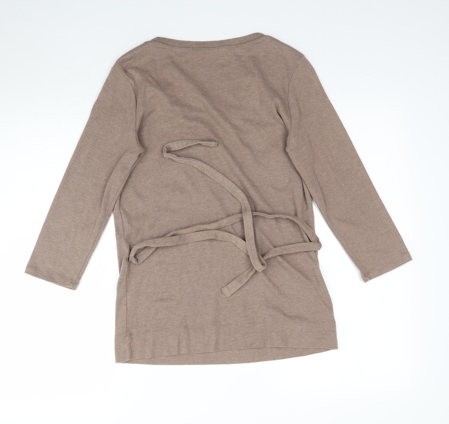 Marks and Spencer Womens Beige   Basic T-Shirt Size 14