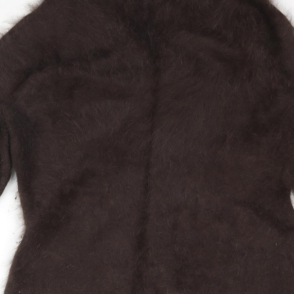 Monsoon Womens Brown   Pullover Jumper Size 14  - Fluffy