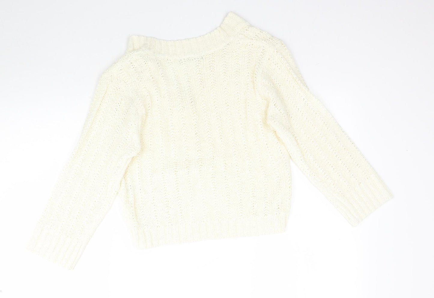 TU Womens Ivory  Knit Cardigan Jumper Size 14