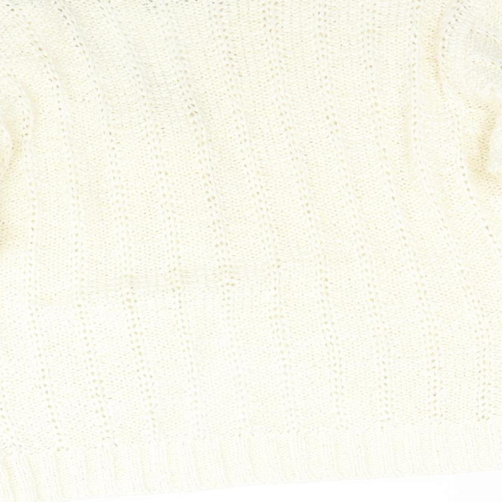 TU Womens Ivory  Knit Cardigan Jumper Size 14