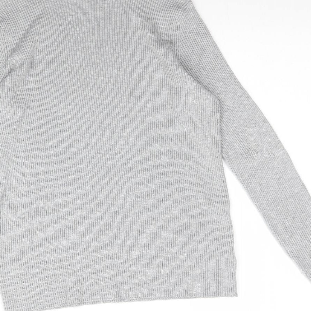 F&F Womens Grey  Knit Pullover Jumper Size 12