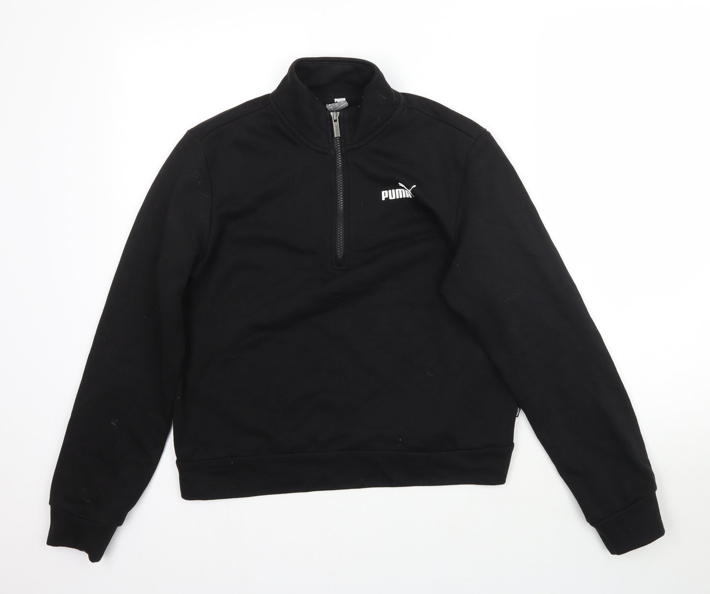 PUMA Womens Black   Pullover Sweatshirt Size M