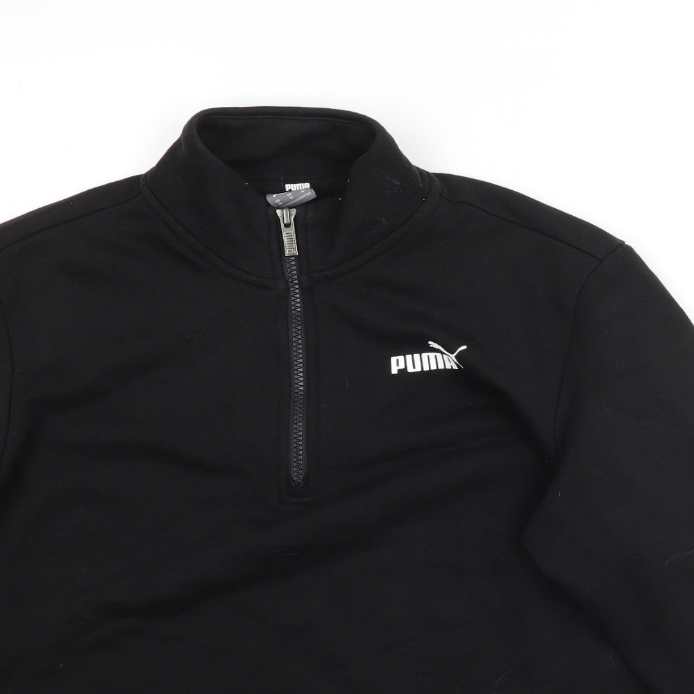 PUMA Womens Black   Pullover Sweatshirt Size M