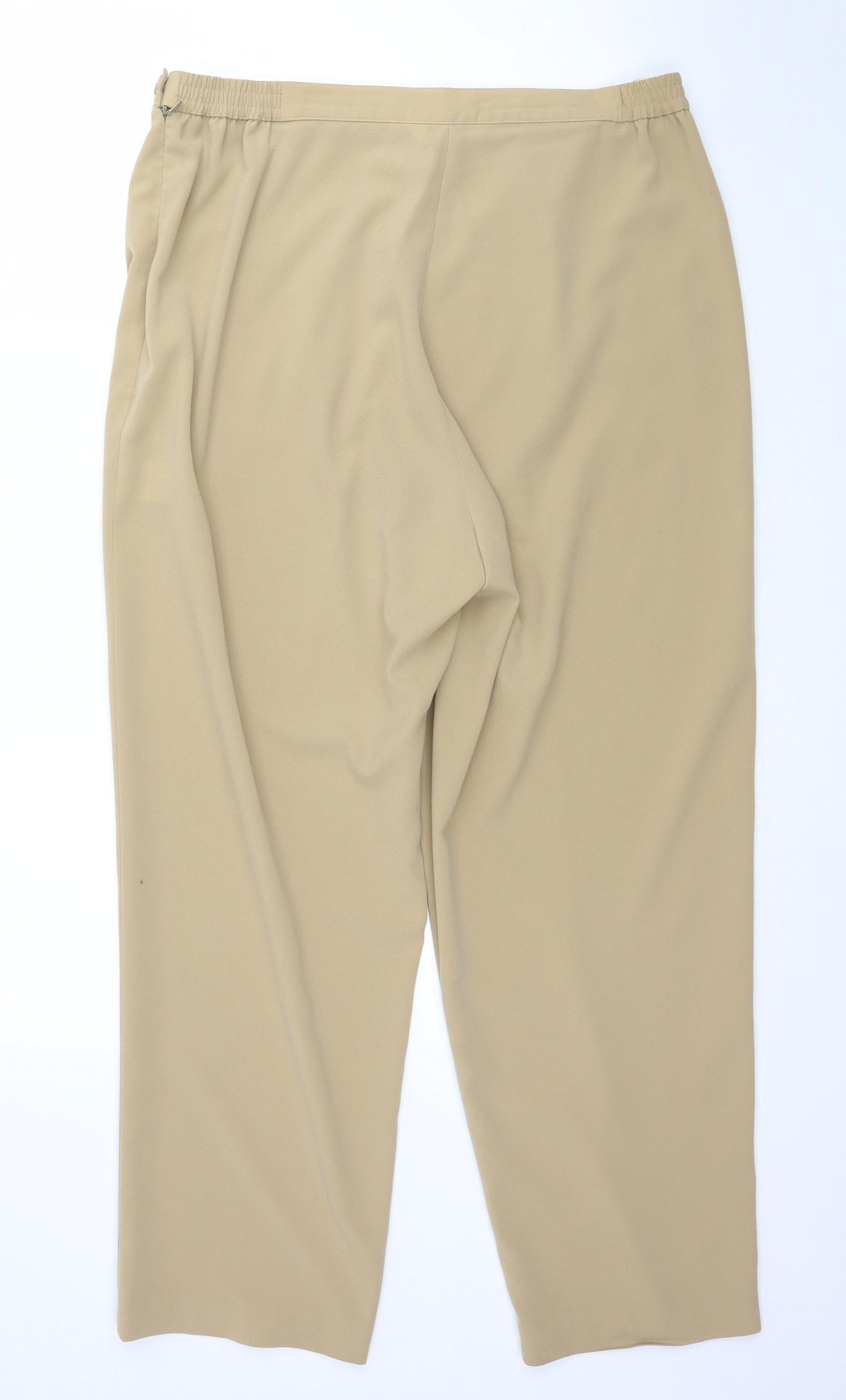 ELVI Womens Beige   Trousers  Size 18 L28 in