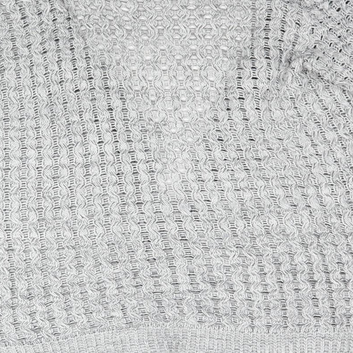 Glimpse Womens Grey  Knit Cardigan Jumper Size L