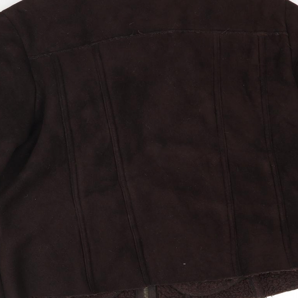 BM Womens Brown   Jacket  Size 14  - Sherpa