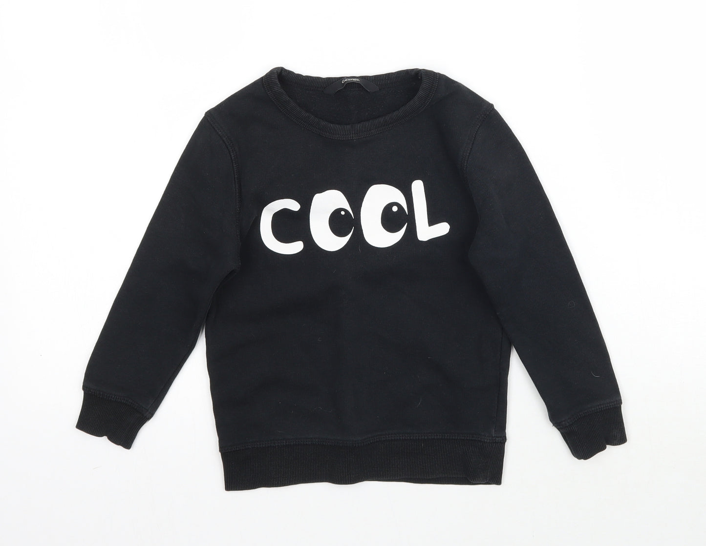 George Boys Black   Pullover Sweatshirt Size 2-3 Years  - Cool