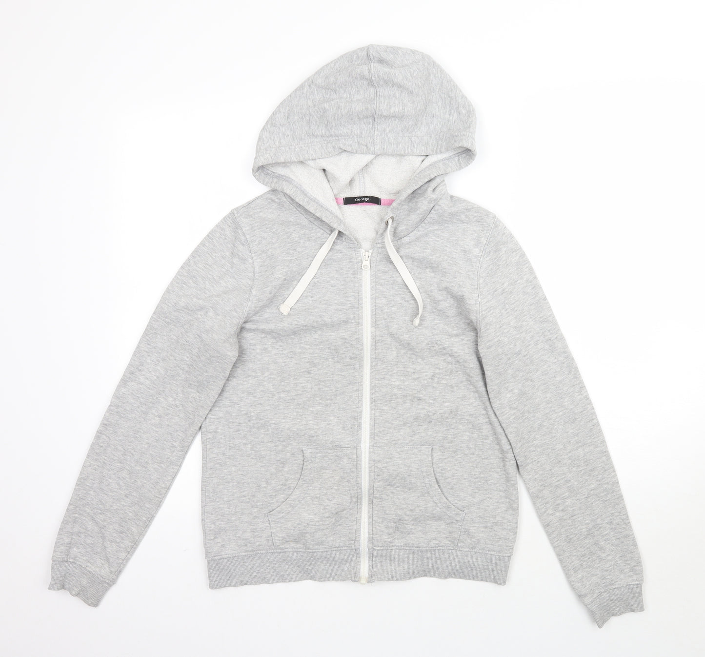 George Womens Grey   Full Zip Hoodie Size 10