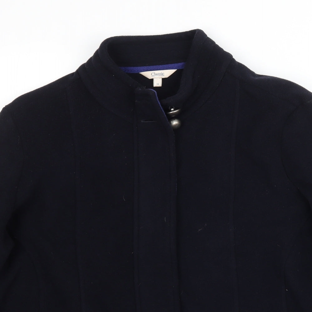 Marks and Spencer Womens Blue   Overcoat Coat Size 16