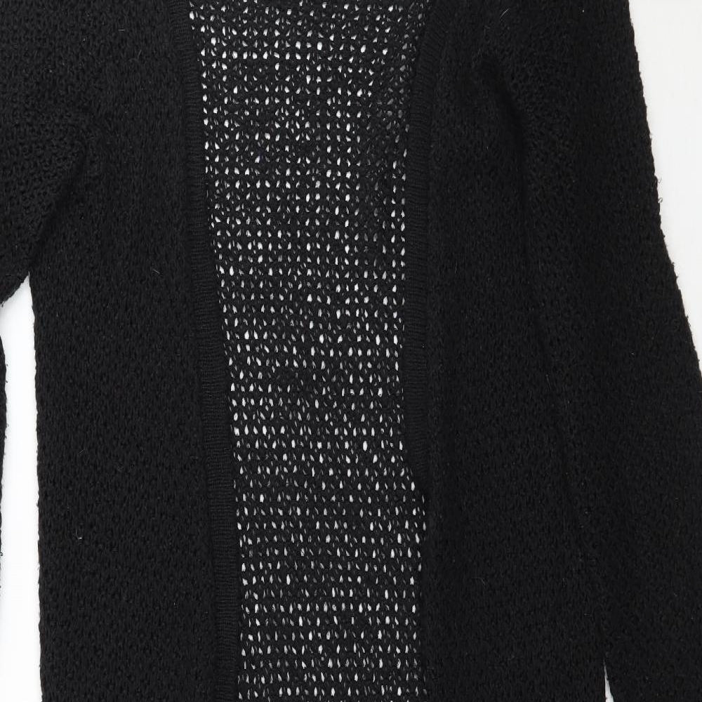 F&F Womens Black  Knit Cape Jumper Size 8