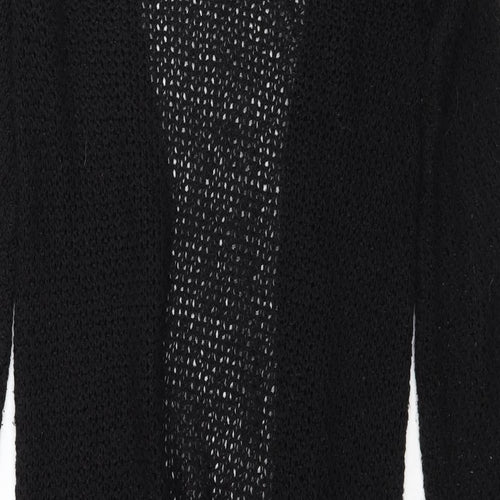 F&F Womens Black  Knit Cape Jumper Size 8