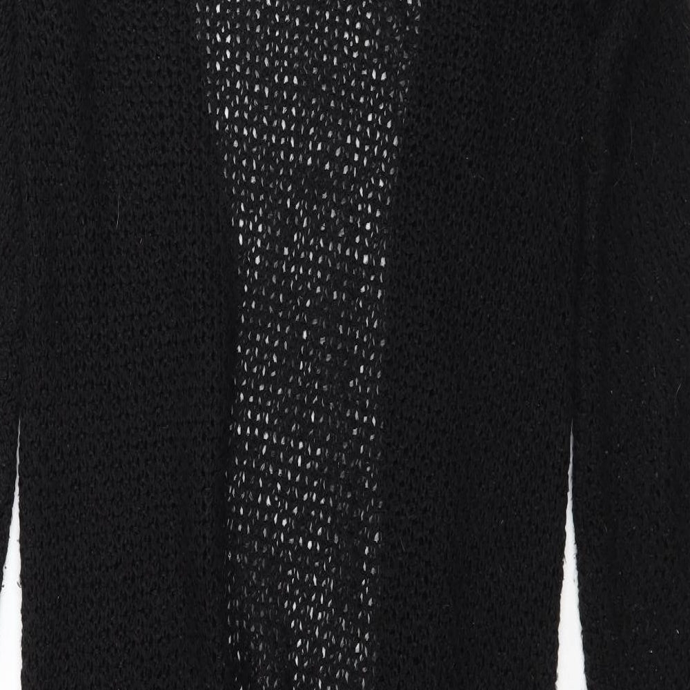 F&F Womens Black  Knit Cape Jumper Size 8