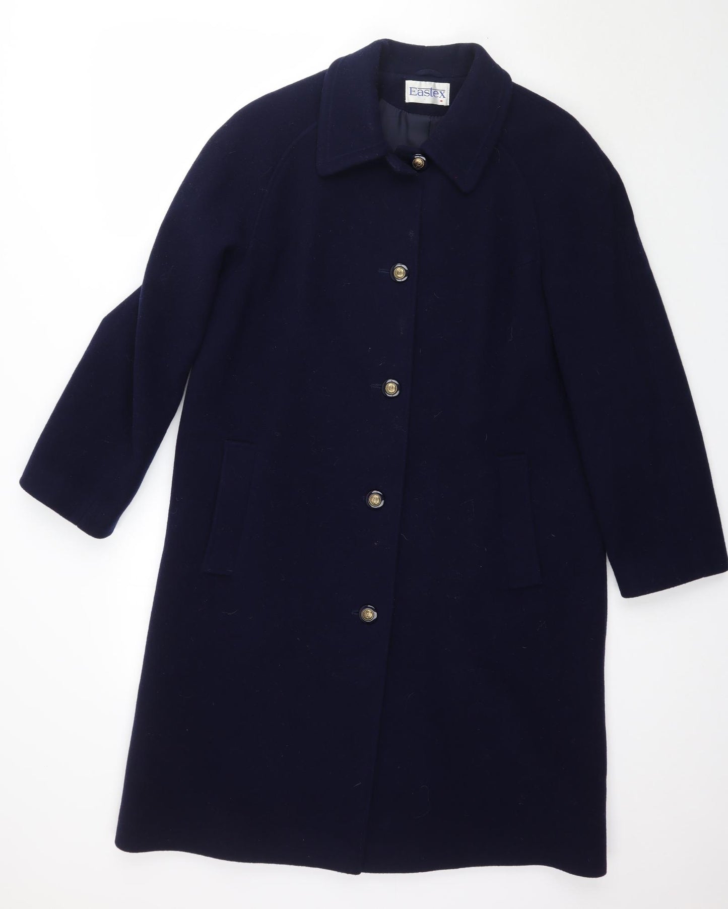 Eastex Womens Blue   Overcoat Coat Size 12